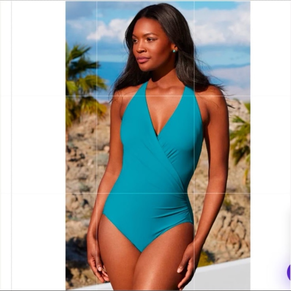 NWT MIRACLESUIT Rock Solid Wrapsody One Piece Swimsuit